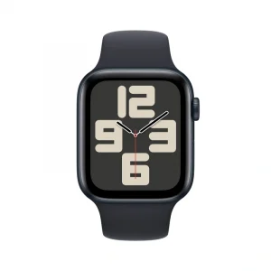 Apple Watch SE 2024, 44 мм, алюминий цвета "тёмная ночь", Midnight Sport Band, размер S/M (MXEJ3)