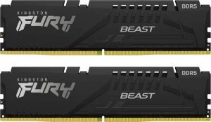 Оперативная память Kingston FURY Beast Black 32Гб, DDR5, 2х16 ГБ, 6000 МГц, 30-36-36 (KF560C30BBEK2-32)