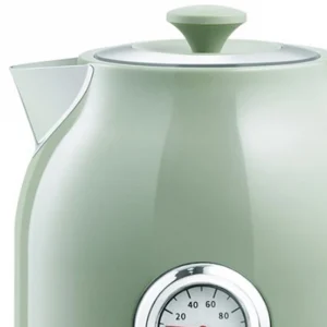 Электрический чайник с датчиком температуры Qcooker Electric Kettle, Винтажный зелёный