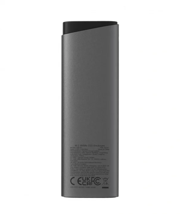Корпус SSD Ugreen CM767 M.2NVME с кабелем USB-C-USB-C, 10 Гбит/с, Серый