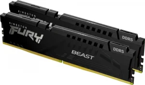 Оперативная память Kingston FURY Beast Black 32Гб, DDR5, 2х16 ГБ, 6000 МГц, 30-36-36 (KF560C30BBEK2-32)