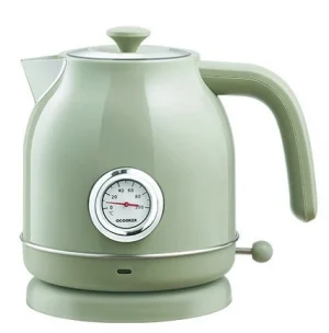 Электрический чайник с датчиком температуры Qcooker Electric Kettle, Винтажный зелёный