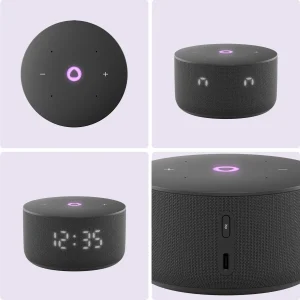 Умная колонка Яндекс Станция Мини 3 с часами, Чёрный (YNDX-00027BLK)