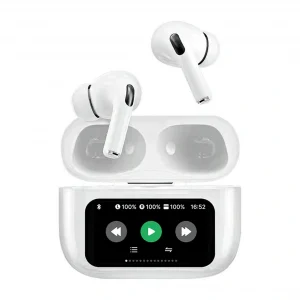 Беспроводные наушники Wiwu T22 ANC c сенсорным дисплеем, White