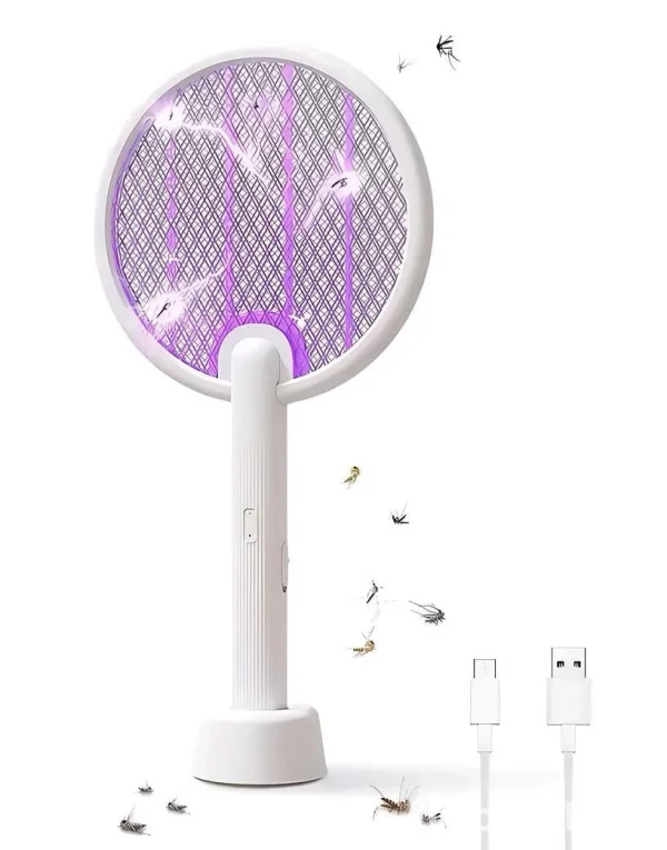 Электрическая мухобойка Qualitell Powerful Electric Mosquito Swatte C4, Белая (ZSC220906)