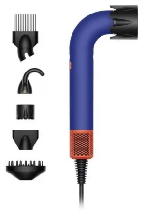 Фен Dyson Supersonic R Pro HD18 Diffuse, Барвинковый синий/Топазово-оранжевый