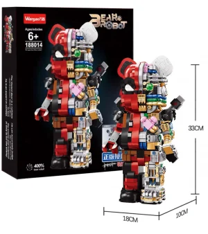 Конструктор Wangao 188014. Creator Expert Deadpool Semi-Mechanical Bear Brick, 2000 деталей