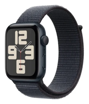 Apple Watch SE 2024, 44 мм, алюминий цвета "тёмная ночь", Ink Sport Loop (MXEP3)