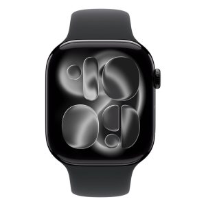 Умные часы Apple Watch Series 11, 46mm, Jet Black Aluminum Case with Black Sport Band, M/L