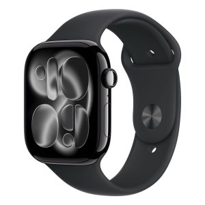 Умные часы Apple Watch Series 11, 46mm, Jet Black Aluminum Case with Black Sport Band, M/L